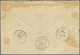 Br Französisch-Indochina - Postämter In Südchina: Yunnan, 1910. Registered Envelope (toned And Minor Fa - Andere & Zonder Classificatie