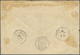 Br Französisch-Indochina - Postämter In Südchina: Yunnan, 1910. Registered Envelope (toned And Minor Fa - Other & Unclassified