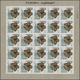 ** Fudschaira / Fujeira: 1967, Butterflies, Imperforate Issue, 1dh. To 5r., Complete Set Of 27 Values E - Fujeira
