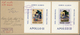 Delcampe - Br Fudschaira / Fujeira: 1969, MOON LANDING, Blue Overprint On Twelve DE LUXE SHEETS Of 1967 "One Thous - Fujeira