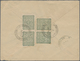 Br Holyland: 1899, "BUR. AMB. JERUSALEM-JAFFA 1" Ottoman Railway Cancellation On Cover Bearing Two Pair - Palestine