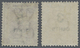 (*) Hongkong: 1879, Postcards Stamps, 3c. On 16c. Yellow And 5c. On 18c. Lilac, Unused No Gum, Some Irre - Andere & Zonder Classificatie