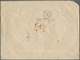 Hongkong: 1938, KGVI $10, $2 And 20 C. Tied Two Strikes „REGISTERED G.P.O. HONG-KONG 14 NO 38“ To Re - Other & Unclassified