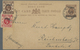 GA Hongkong - Britische Post In China: 1918, The Probably Unique 6 C. Overseas Usage: Stationery Card 1 - Brieven En Documenten