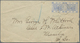 Br Hongkong - Treaty Ports: Foochow: 1882, 5 C. Ultra Pair Tied „FOOCHOW A JA 16 01“ To Cover (faults) - Other & Unclassified