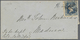 Br Indien: 1857 Entire From Penguri To Madura Franked By Lithographed ½a. Blue, Die III, Cancelled By S - Other & Unclassified