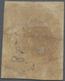 (*) Indien: 1854-55 Lithographed 1a. Red, Die III, Part Sheet Watermark, Unused Without Gum, Partially C - Other & Unclassified