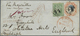 Br Indien: 1857 Cover From Mundlesir, Indore To England 'Via Marseilles' Franked With 1854 4a. Blue & R - Other & Unclassified