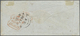 Br Indien: 1857 Cover From Mundlesir, Indore To England 'Via Marseilles' Franked With 1854 4a. Blue & R - Other & Unclassified