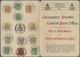 Br Indien: 1911 Coronation Durbar: Special Folder Bearing 12 QV And KEVII. Adhesives Up To 1r. All Tied - Andere & Zonder Classificatie