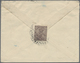 GA Indien - Used Abroad: FRENCH INDIA 1924: Indian Postal Stationery Envelope KGV. 1a. On ½a. Green Use - Other & Unclassified