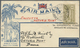 Br Indien - Flugpost: 1931. Air Mail Envelope Addressed 'c/o Postmaster, Victoria Point, Burma' Bearing - Airmail