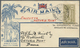 Br Indien - Flugpost: 1931. Air Mail Envelope Addressed 'c/o Postmaster, Victoria Point, Burma' Bearing - Luchtpost