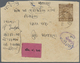 GA Indien - Feudalstaaten: MORVI 1933-39: Three Different Postal Stationery Envelopes Used Registered, - Other & Unclassified