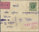 GA Indien - Feudalstaaten: MORVI 1934: Two Postal Stationery Envelopes, 6p. Dark Green On Laid Paper An - Andere & Zonder Classificatie