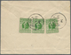 GA Indien - Feudalstaaten: MORVI 1934: Two Postal Stationery Envelopes 6p. Green (diff. Shades) Used Re - Other & Unclassified