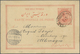 GA Iran: 1896-98, Two Used Postal Stationery Cards, Both Addressed To Germany With Arrival Marks, Some - Iran