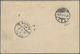 GA Iran: 1898, 5ch Rose Double Postal Stationery Replay-card With Additional Franking 12ch Brown On Gre - Iran