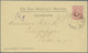 Br Iran: 1903-04 5 Ch. Rose Tied By KASCHAN Cds On Envelope "ON HER MAJESTY'S SERVICE TELEGRAPHS / INDO - Iran