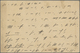 GA Iran: 1910-20, 2 Ch. Brown Provisoire Overprinted Postal Stationery Card Message Written In Morse An - Iran