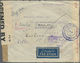 Br Iran: 1942, Commercial Cover From Teheran To Kingston Jamaica, 1,50 R And 30 R. Clear Cancelled, Cen - Iran