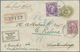 GA Japan: 1888, Small Size Koban Envelope 2 S. Uprated New Koban 3 S., 15 S. Tied „YOKOHAMA 29 NOV 98“ - Other & Unclassified