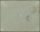 Br Japan: 1893. Envelope (small Faults) Addressed To France Bearing 'Koban' SG 113, 1s Green, SG 115, 5 - Other & Unclassified