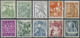 ** Japan: 1951/1952, Industry And Agriculture 2-500 Y. Complete, Mint Never Hinged, Fine ÷ 1951/1952, 2 - Other & Unclassified