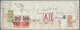 Br Japanische Post In Korea: 1937, Showa White Paper 50 S. (pair) And 6 S. (pair) Tied "KEIZYO 27.6.39" - Militaire Vrijstelling Van Portkosten