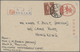 GA Japanische Besetzung  WK II - Hongkong: 1944, Mounted Warrior Card 2 S. Uprated 1 S. Brown Canc. "(H - 1941-45 Japanese Occupation