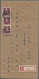 Br Japanische Besetzung  WK II - Hongkong: 1945, $5/5 S., A Vertical Strip-3 Tied "Hong Kong 20.6.3" (J - 1941-45 Japanese Occupation