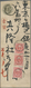 GA Japan - Ganzsachen: 1891. Registered Postal Stationery Envelope 2s Olive Upgraded With 'Koban' SG 11 - Postcards