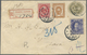 GA Japan - Ganzsachen: 1897. Registered Postal Stationery Envelope 2s Olive Upgraded With SG 113, 1s Gr - Postcards