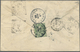 GA Japan - Ganzsachen: 1897. Registered Postal Stationery Envelope 2s Olive Upgraded With SG 113, 1s Gr - Postcards