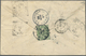 GA Japan - Ganzsachen: 1897. Registered Postal Stationery Envelope 2s Olive Upgraded With SG 113, 1s Gr - Postkaarten