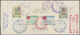 Br Jemen - Königreich: 1964 (5.10.), Registered Airmail Cover Bearing 9 Different Stamps Incl. Red Cros - Yemen