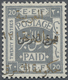 * Jordanien: 1923, 20 P. Grey Gold Overprint Shifted So "AL ARABIA" Is On Top And "HUKUMET EL SHARK" A - Jordan