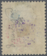 * Jordanien: 1923, 5/10 P. On 5 P. Violet With Double Violet Handstamp And Normal Black Overprint, Min - Jordan