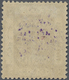 * Jordanien: 1923, 5/10 P. On 5 P. Violet With Normal Violet And Inverted Black Overprint, Mint Hinged - Jordan