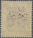 * Jordanien: 1923, 5/10 P. On 5 P. Violet With Normal Violet And Inverted Black Overprint, Mint Hinged - Jordanië