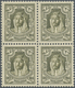 /** Jordanien: 1930-39, 20m. Olive-green, Perf 13½x13, Block Of Four, Mint Never Hinged, Fresh And Fine. - Jordanië