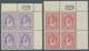 **/* Jordanien: 1939-1947, Ordinary Stamps „Emir Abd Allah Ibn Al-Hussain”, Single Stamps Horizontal Pair - Jordan