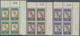 Delcampe - ** Jordanien: 1952, Jordan Unity, 1f. To 200f., Complete Set Of Nine Values As Plate Blocks Of Four Fro - Jordanië