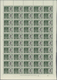 ** Jordanien: 1953, Accession To The Throne, 1f. And 4f., Two Values Each As (folded) Sheet Of 50 Stamp - Jordanië