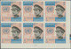 ** Jordanien: 1965, King Hussein's World Trip, Imperforate Issue, Complete Set Of Four Values As Plate - Jordan