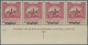 ** Jordanien - Steuermarken: 1953, Compulsory Surtax Stamp 5f. Lilac In Three Horiz. Strips/4 From Lowe - Jordanië