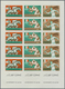 ** Katar / Qatar: 1966, Olympic Games Mexico Imperforate, Two Complete Sheets With Five Sets, Unmounted - Qatar