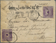 Br Korea: 1896, Tae Geuk 50 P. (2) Tied Unreadable Domestic Style  Dater Probably Of Kimpo W. Boxed Or - Korea (...-1945)