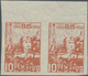 (*) Korea-Nord: 1953, 8th Anniversary Of Liberation 10 W. Reddish Orange, Imperforated, A Horizontal Top - Korea, North