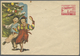 GA Korea-Nord: 1955/1956, Two Stationery Envelopes, One Unused With Some Stains, One Uprated Sent To Ea - Korea, North